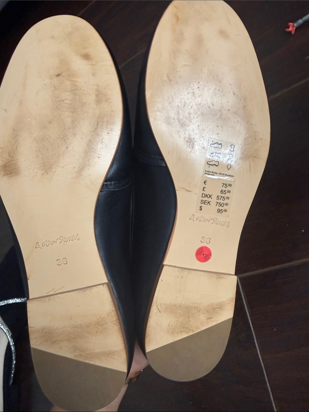 Black Leather women Slip-On Loafers - Picture 4 of 7